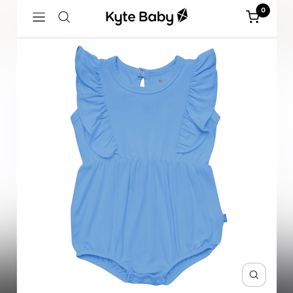 Kyte Bubble Rompers in Periwinkle and Robin